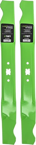 8TEN LawnRazor - Cuchilla de cortacésped para Cub Cadet MTD Troy Bilt 300 Walk Behind 21 pulgadas cubierta 942-0741 (triturador), paquete de 2