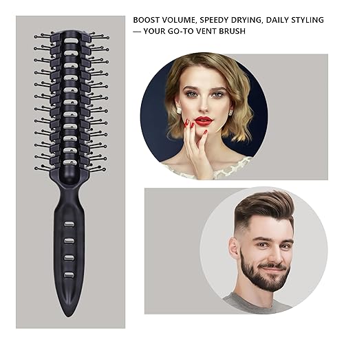 Miniatura 2 de PERFEHAIR Cepillo de pelo ventilado secado rápido, ligero, desenreda y peina, ideal para hombres y mujeres con cabello fino y de longitud media,