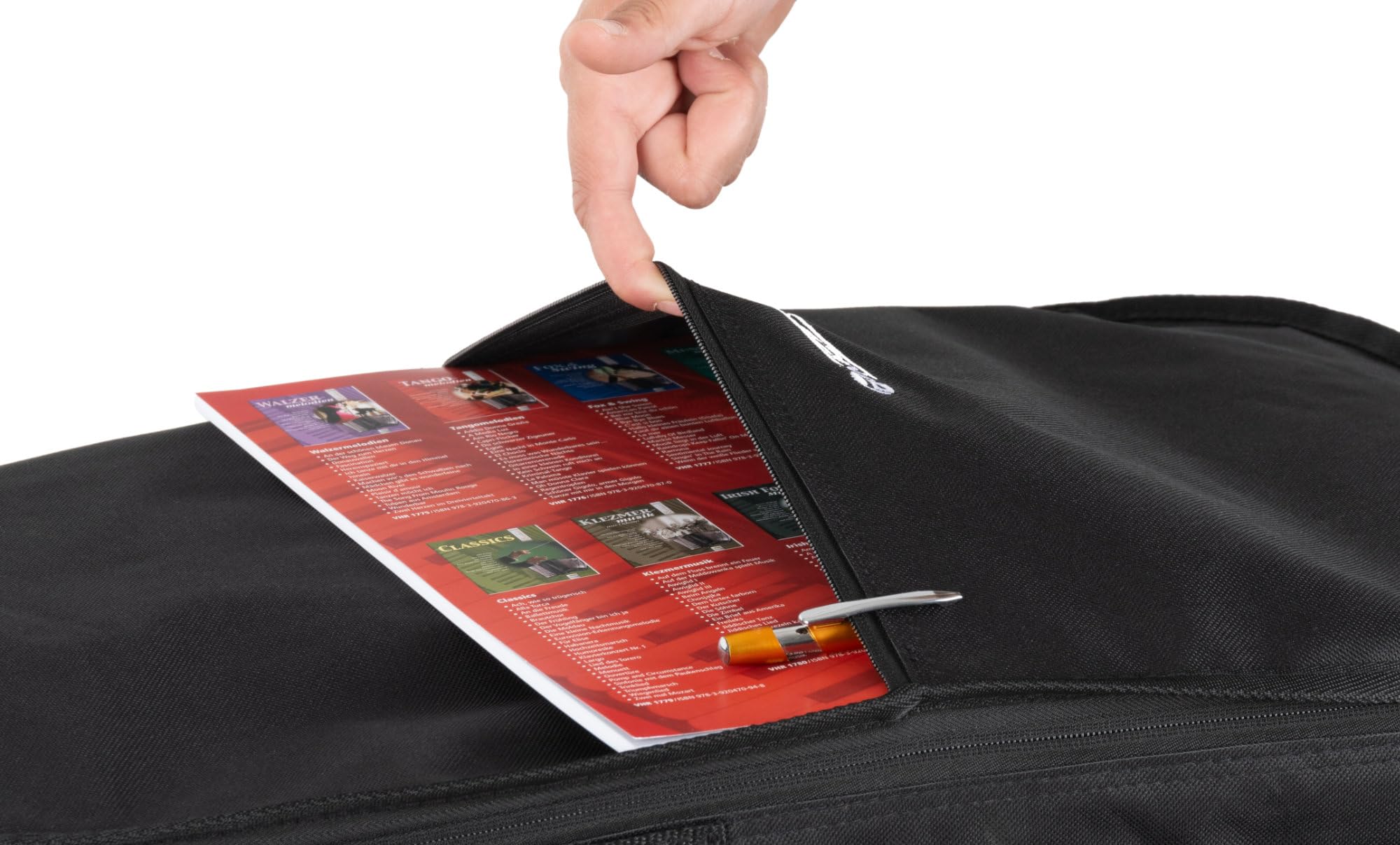McGrey EBEB-1222BK E-Basstasche Schwarz - Praktischer Schutz für E-Bass - Mit verstellbaren Rucksackgurten - Aus robustem Nylon - Große Aufsatztasche - Maximale Innenmaße (LxB): 120 x 37 cm - Schwarz