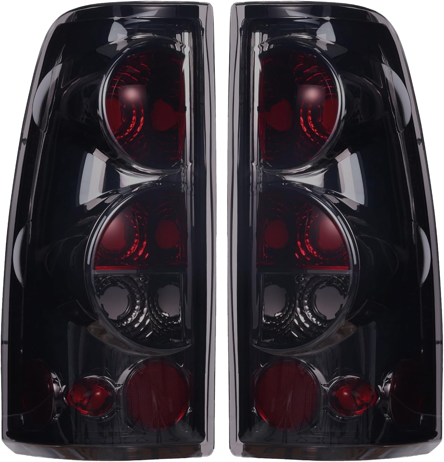 Boine Tail Light Compatible With 1999-2006 Chevy Silverado 1500 2500 3500 GMC Sierra 1500 2500 Driver and Passenger Side Rear Light Brake Lamps(OE Smoke Lens) OE-Smoke Lens