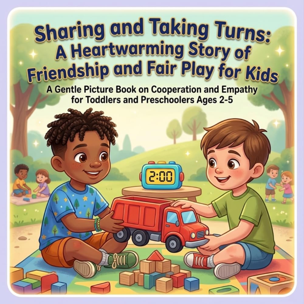 Sharing and Taking Turns: A Heartwarming Story of Friendship and Fair Play for Kids: A Gentle Picture Book on Cooperation and Empathy for Toddlers and Preschoolers Ages 2-5