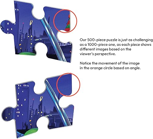 Miniatura 9 de Prime 3D - Rompecabezas 3D de Marvel Spider-Man | Juego lenticular de 500 piezas para adultos, niños y familias | Actividad desafiante y divertida