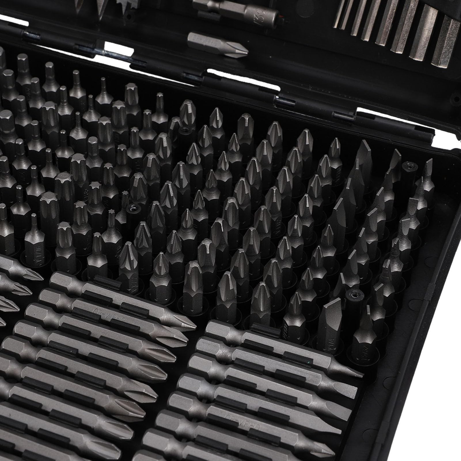 Juego de Brocas 318 Piezas, Puntas Destornillador Impacto Acero, Kit Llaves Hexagonales con Caja Almacenamiento, Puntas Destornillador Impacto y Juegos