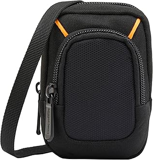 Medium Point and Shoot Camera Case, Interior dimension 4.29 x 2.52 x 0.91 inches, (Fits devices - 2.4 x 1 x 4 inches), Black, Solid