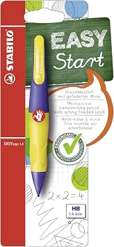 STABILO Mechanical Pencil, Easy Ergo 1.4mm, Right Hand, Yellow B-46896-5