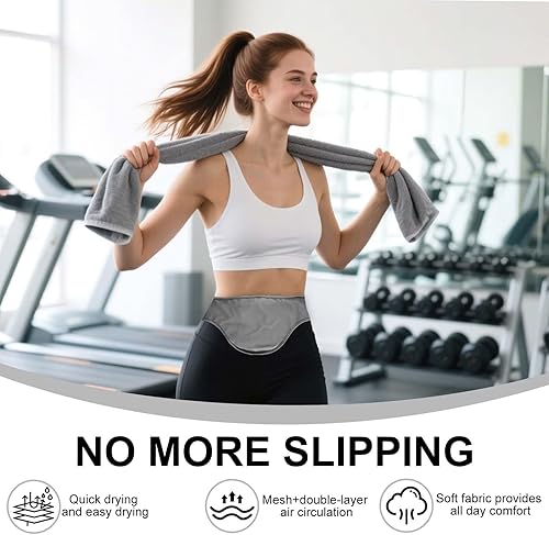 Miniatura 4 de Cinturón de ostomía Fundas transpirables para bolsas de ostomía de colostomía Cinturón oculto de soporte de ostomía para hombres y mujeres