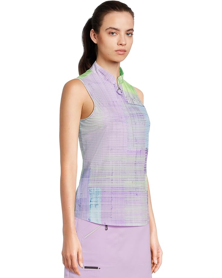 Jamie Sadock Tartan Print Sleeveless Polo - #2 of 5