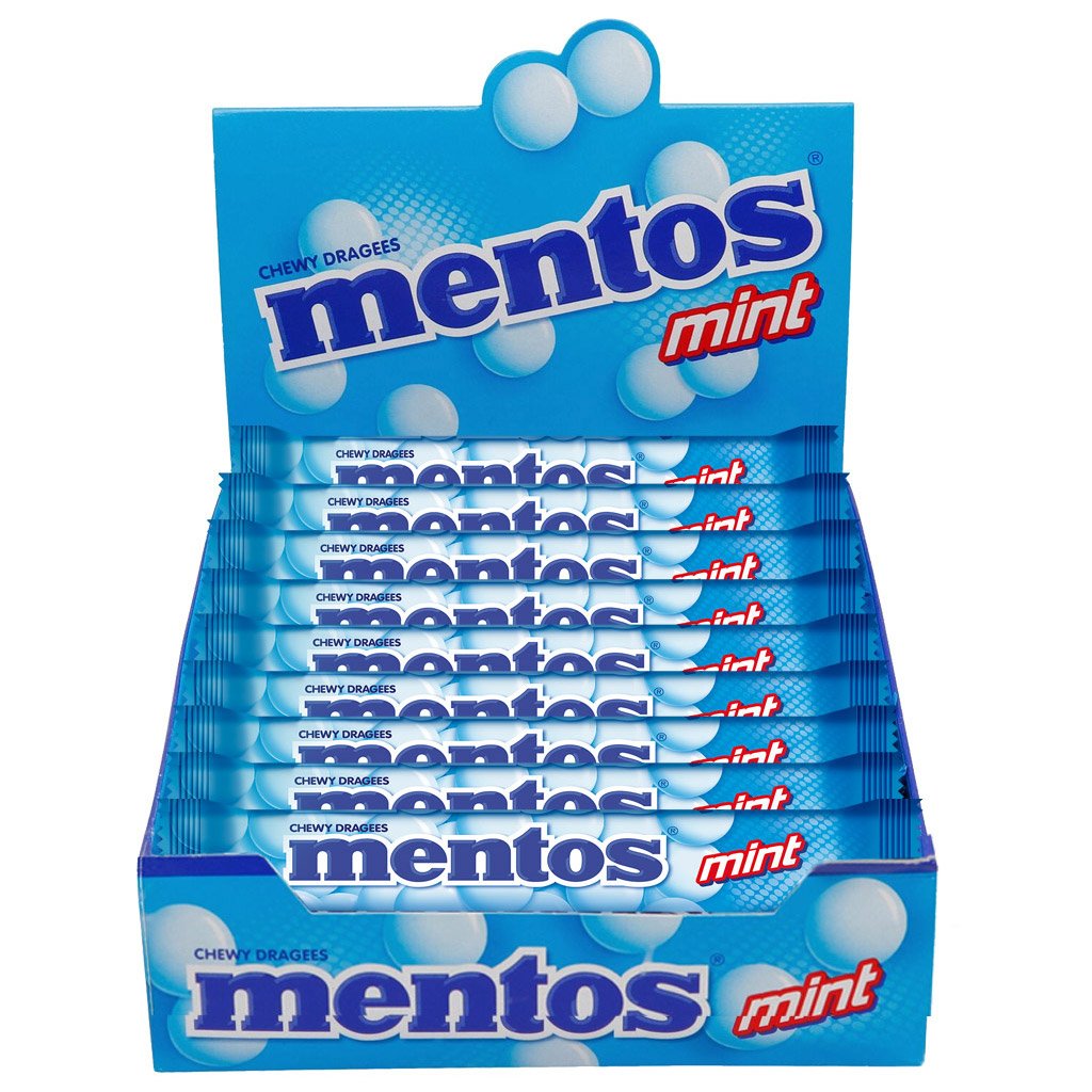 Mentos Roll Mint Flavour 561 6g (Share Pack of 18 Sticks) : Amazon in Mentos Roll Mint Flavour 561 6g (Share Pack of 18 Sticks) : Amazon in