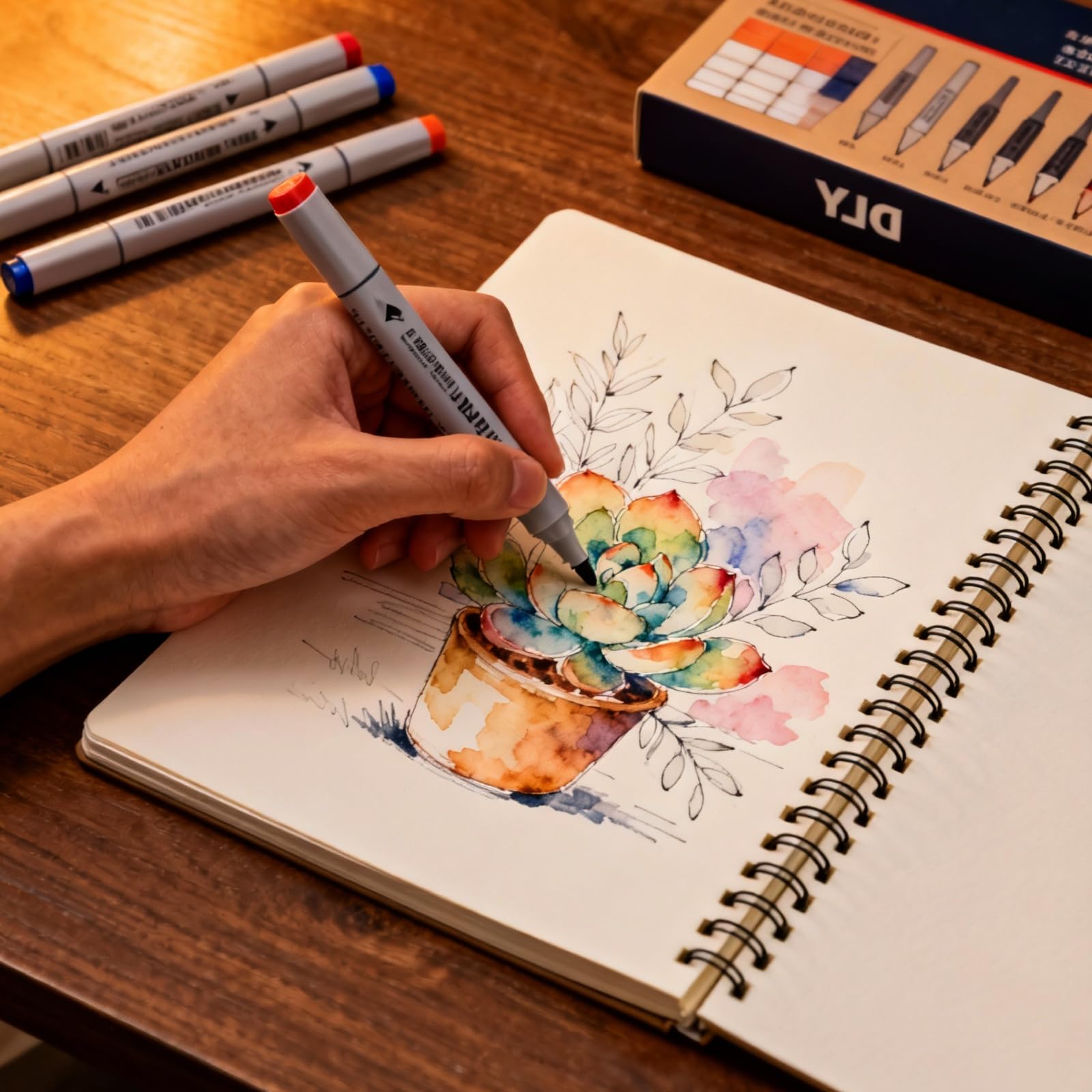 MUKLEI 20 quaderni da disegno formato A5, 30 fogli/60 pagine vuote, 160 g, rilegatura a spirale vuota, con copertina in carta kraft, per artisti, viaggi, scuola, colore marrone