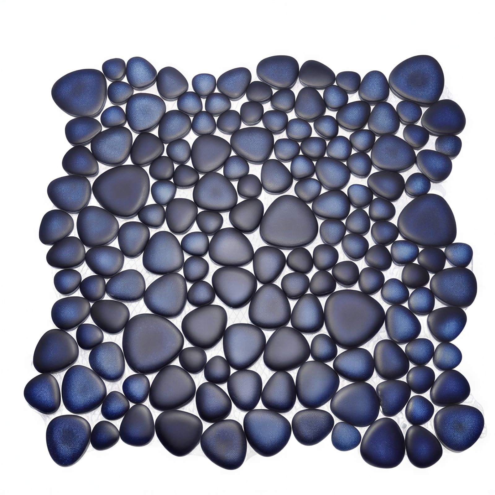Lot de 5 feuilles de carreaux de céramique en galets, 30,5 x 30,5 cm