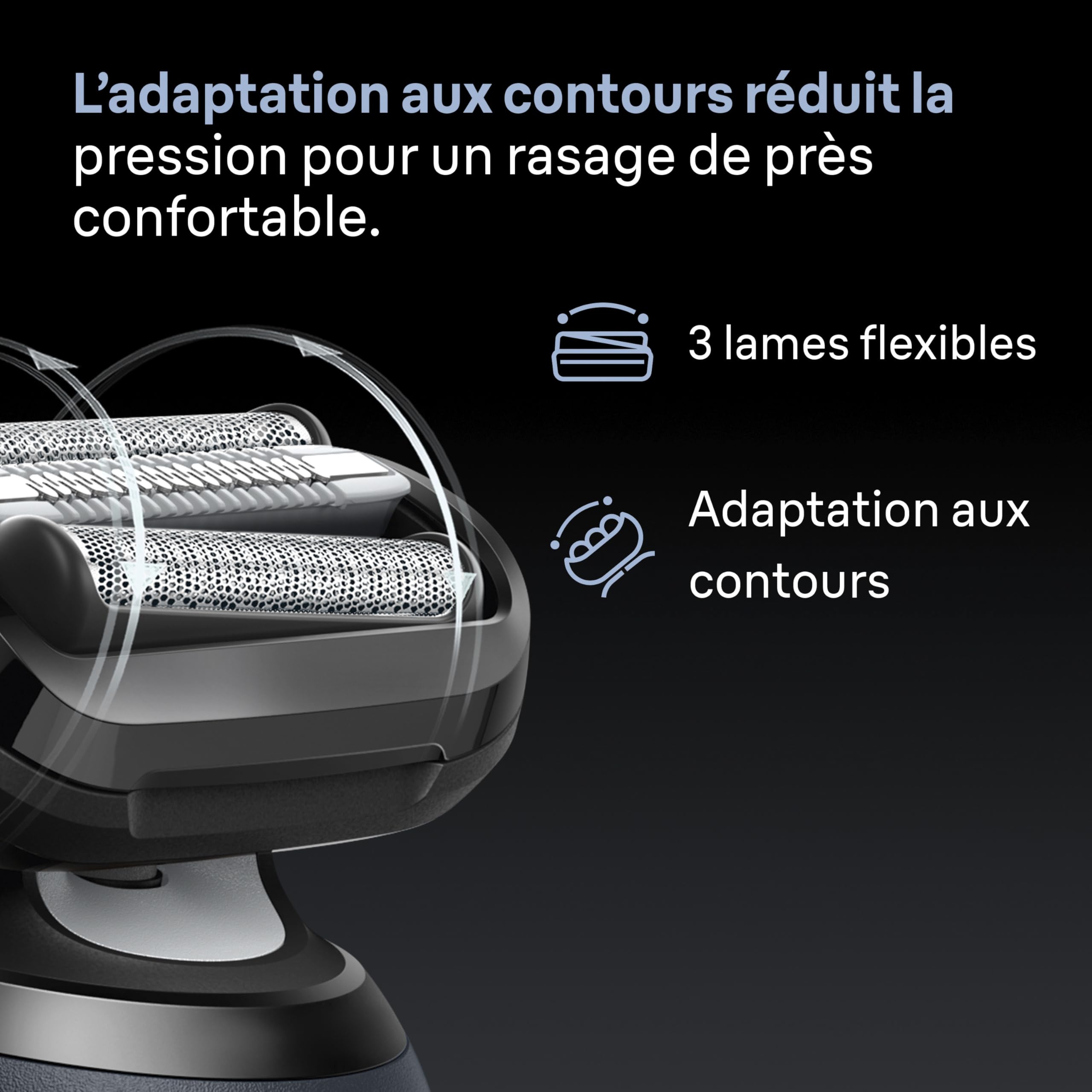 Braun Rasoir Electrique Homme Serie 6 62-G1200SI Gris | Etanche, Batterie Rechargeable, 2 Modes de Rasage, Lames Flexibles, sans Fil, avec Tondeuse de Précision, Emballage en Carton