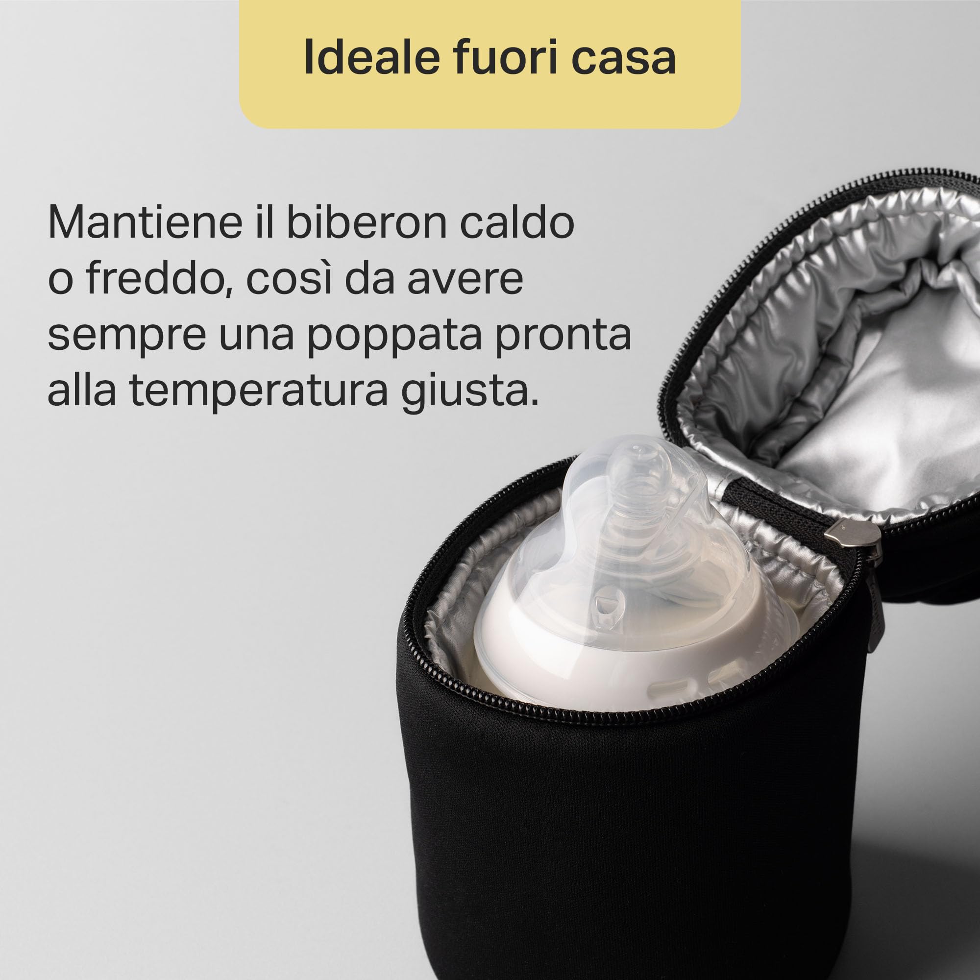 Tommee Tippee Portabiberon termici per biberon Natural Start, confezione da 2, portatili e leggeri, mantengono l’acqua calda o fredda, con cinghia regolabile