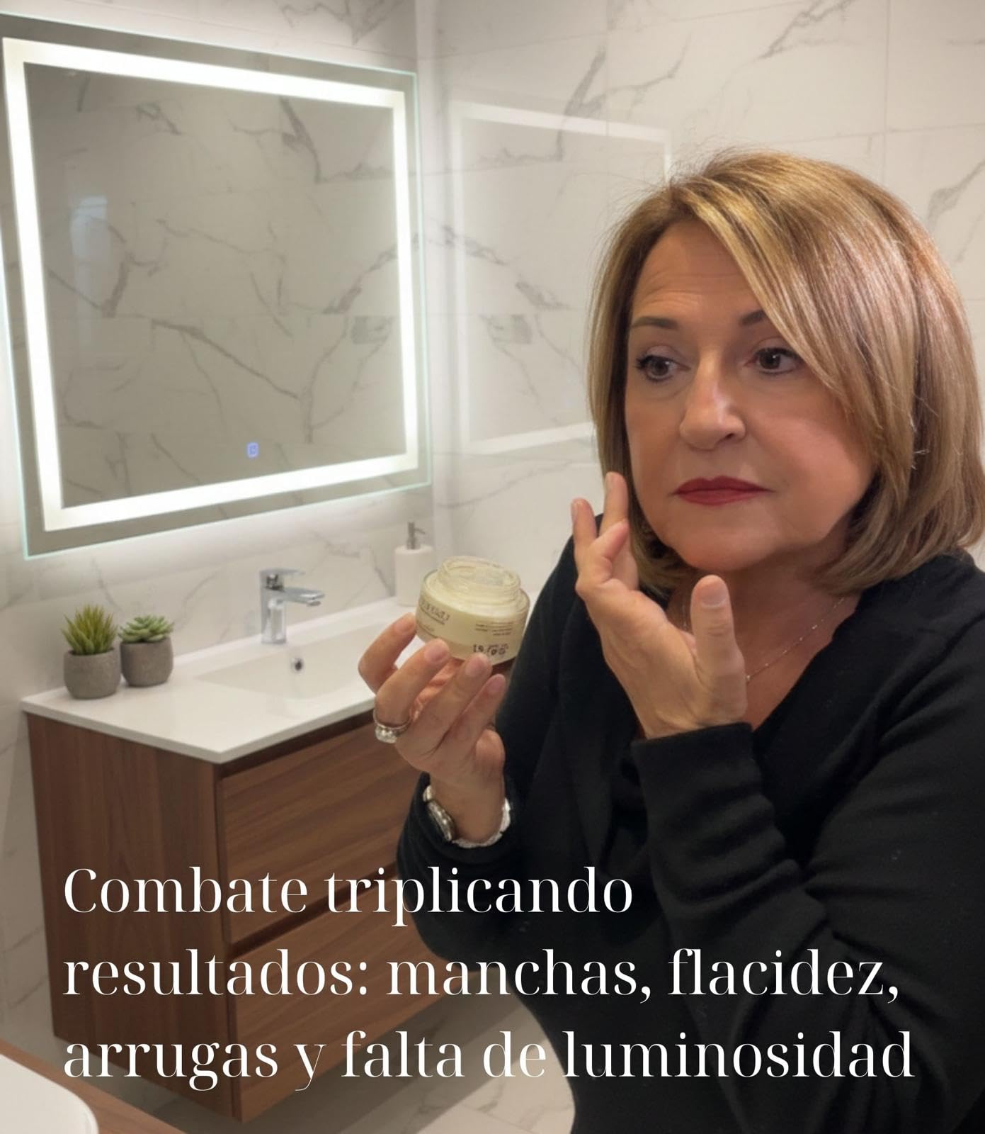 Set Platinum – Contorno de Ojos Efecto Flash + Sérum Facial 3 en 1 + Crema Facial Despigmentante Anti-Edad – Rutina Facial Completa para Luminosidad y Firmeza