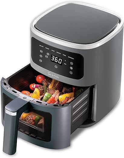 Sur La Table Compact 4.2 Quart Air Fryer - Digital LED Touchscreen - 6 Presets