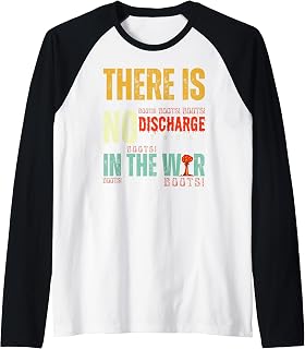 Trump Tariffs No Discharge in the War – Boots Boots Protest Raglan Baseball Tee