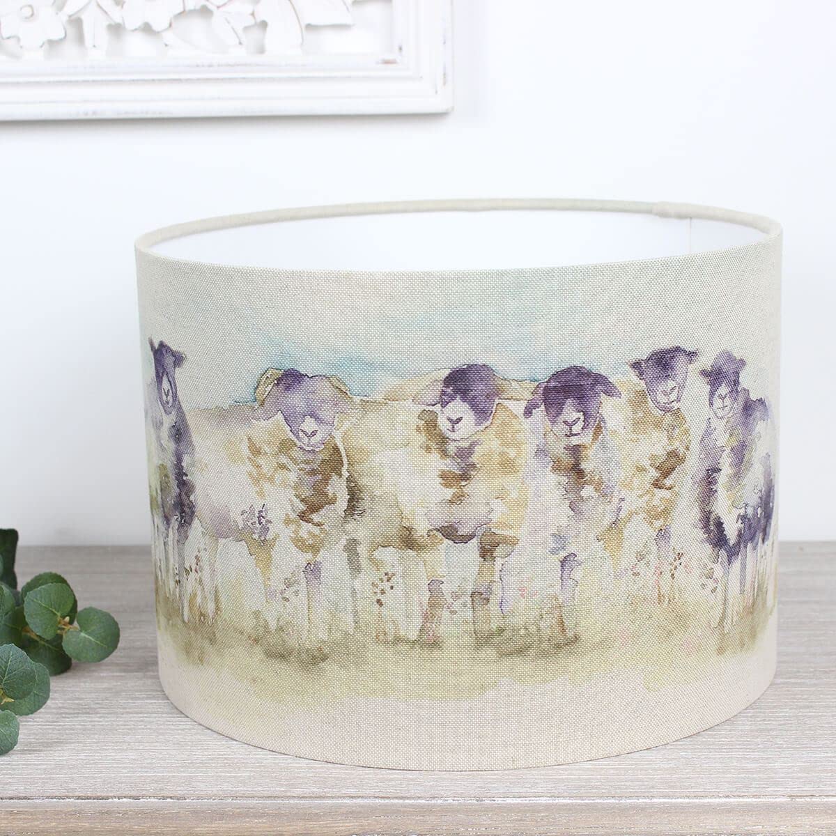 Harrison Cropper Come By Sheep Voyage Maison Country Drum Lampshade (35 Cm Diameter X 21Cm Table/Standard Lamp)