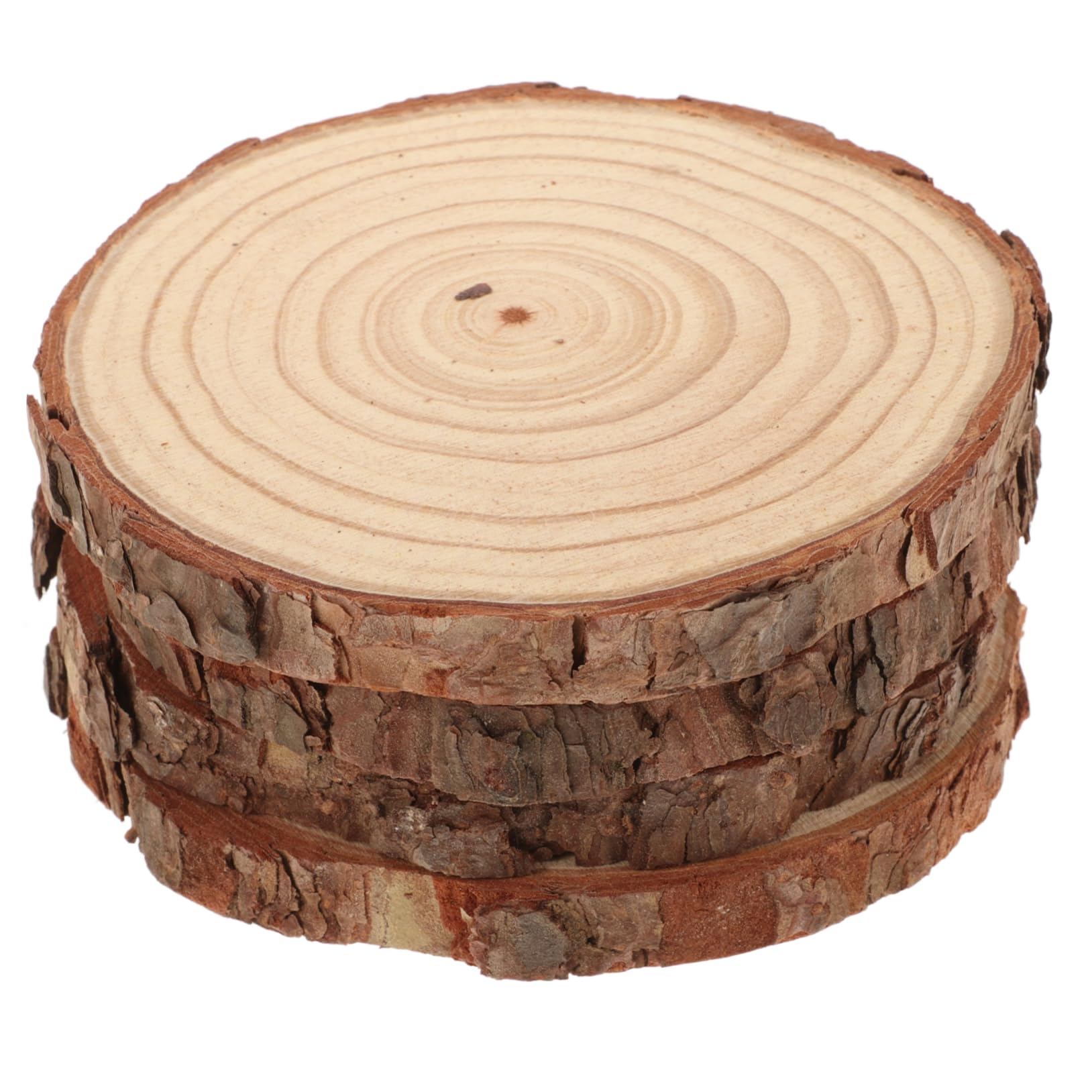SEWACC 12stücke Unbehandelte Holzscheiben Für Projekte Runde Naturholzscheiben Als Tischdeko Hochzeitsmittelstücke Bastelmaterial Und Heimdekoration Dicke