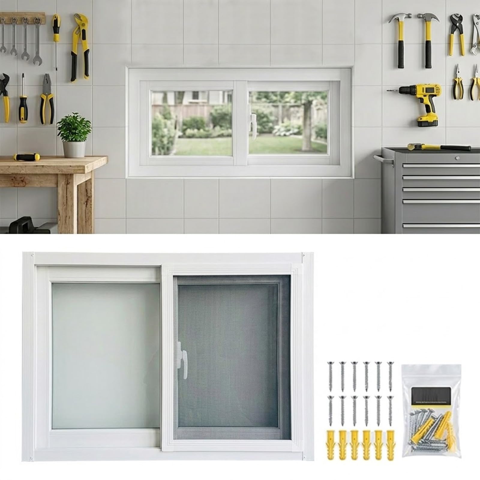 Ventana corredera para gallinero y cobertizo que mejora la ventilación del espacio