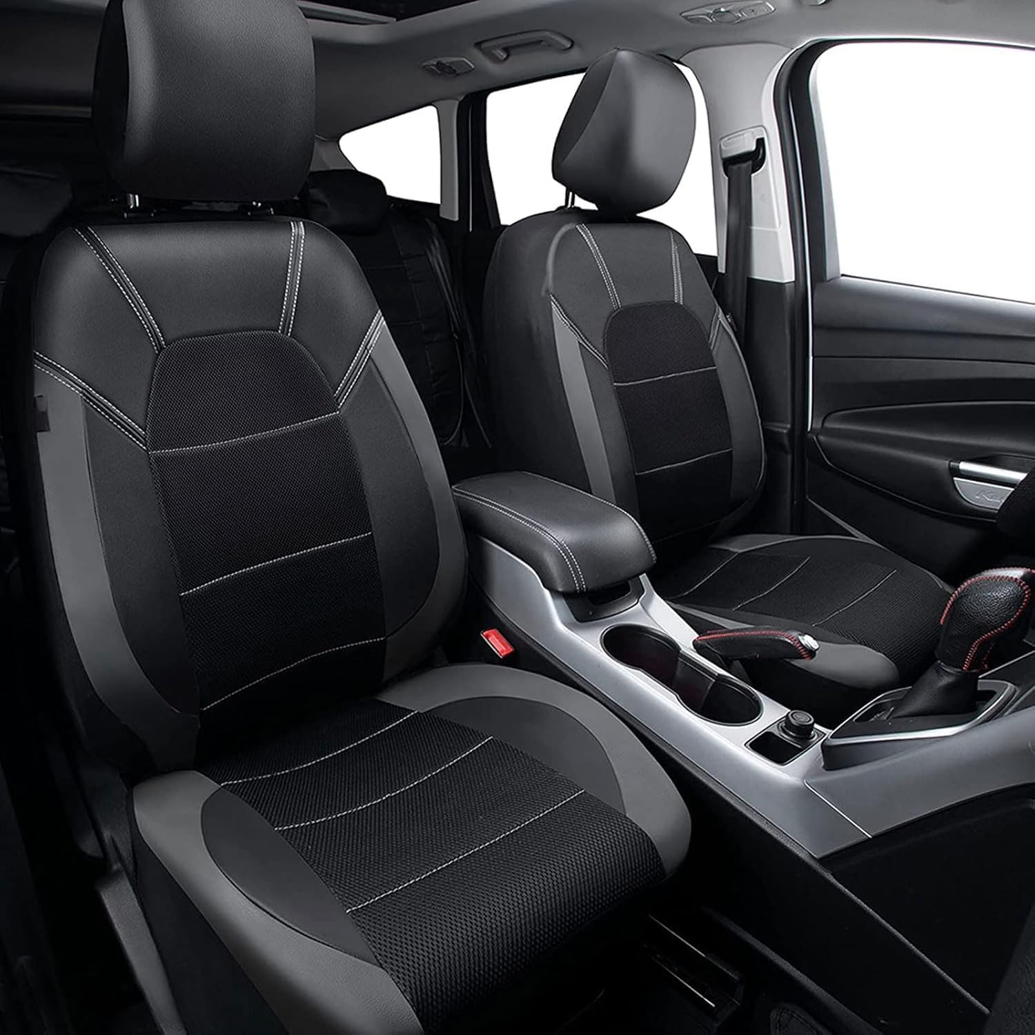 Cubreasientos Cuero para Renault Arkana I SUV (2020-2024), Transpirable, A/Black