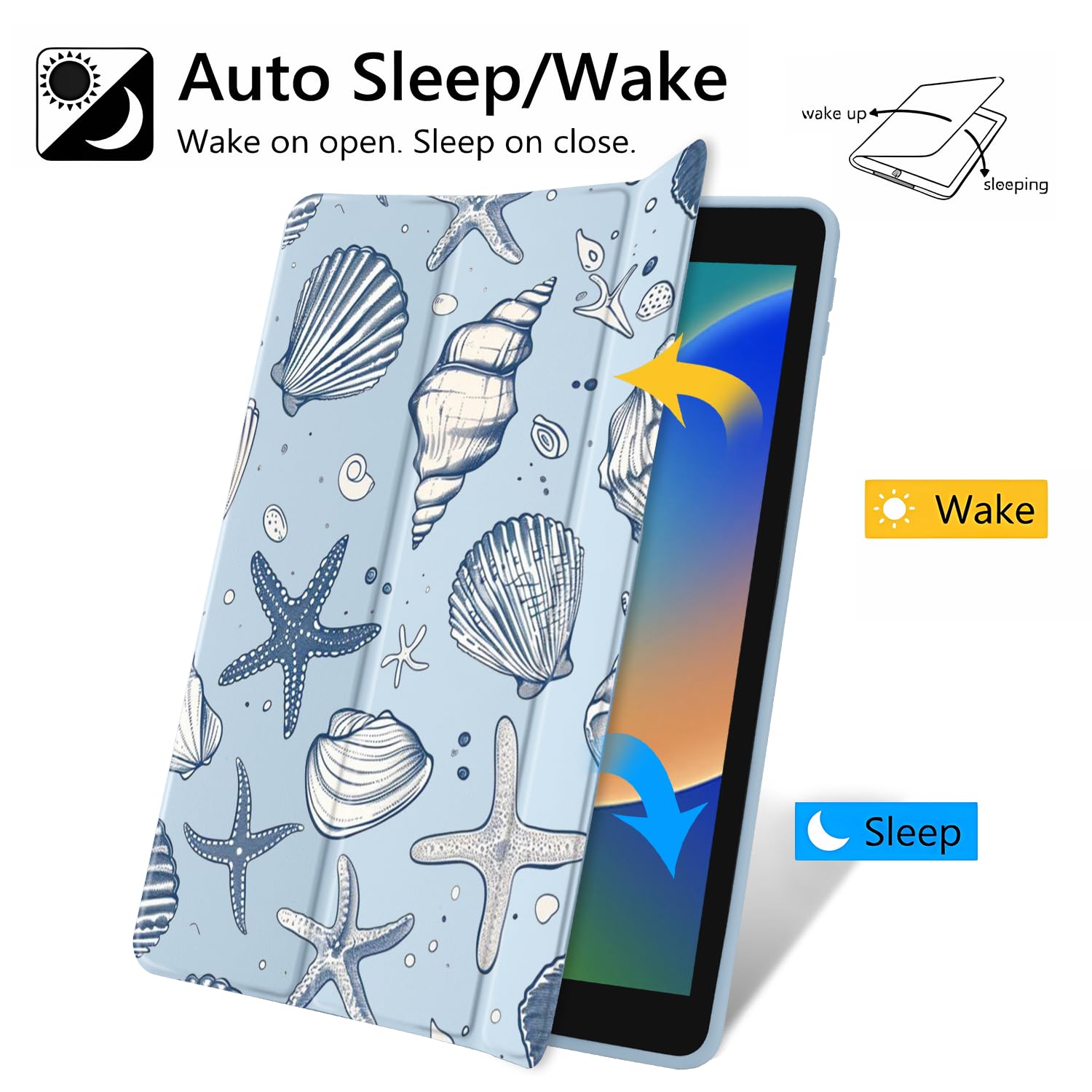 Amazon.com: JOYLAND Sea Shells Case for iPad Air 11 Inch M3(2025