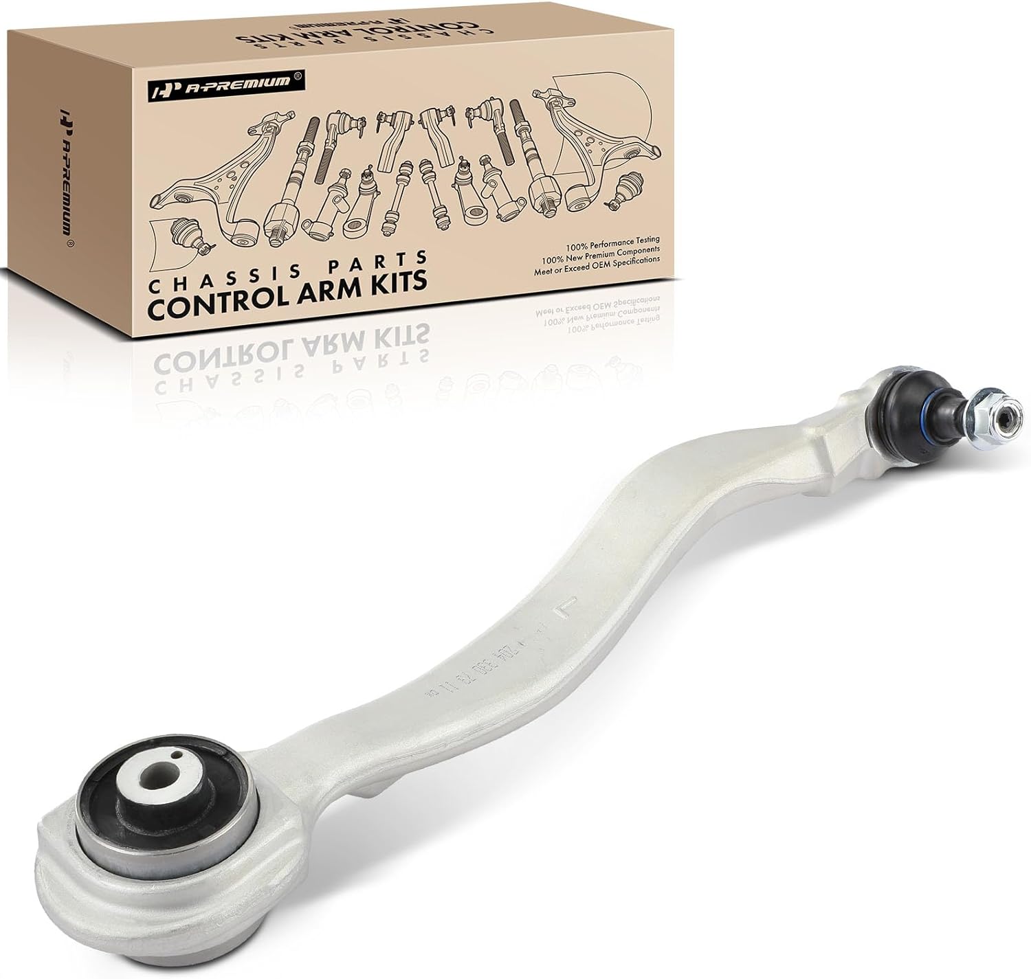 A-Premium Front Left Forward Lower Control Arm, with Ball Joint & Bushing, Compatible with Mercedes-Benz C230 2008-2009, C250 2010-2012, C300 2008-2014, C350 2012-2015, E350 2012-2014, AWD