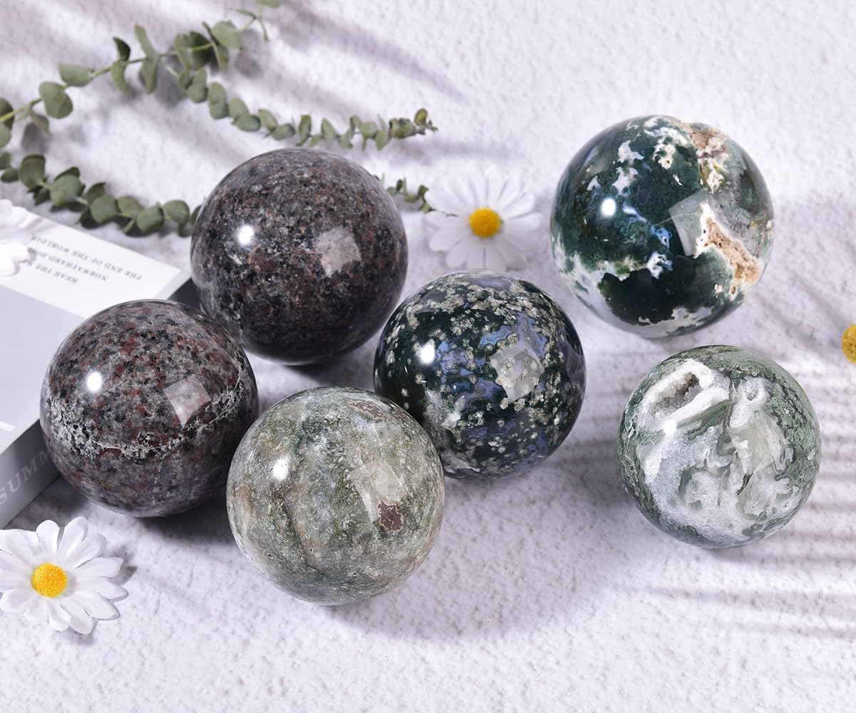 Large Yooperlite Sphere Natural Yooperlite Stone Healing Crystal Ball with Stand Energy Meditation Decor 100-110mm/3.9-4.3"