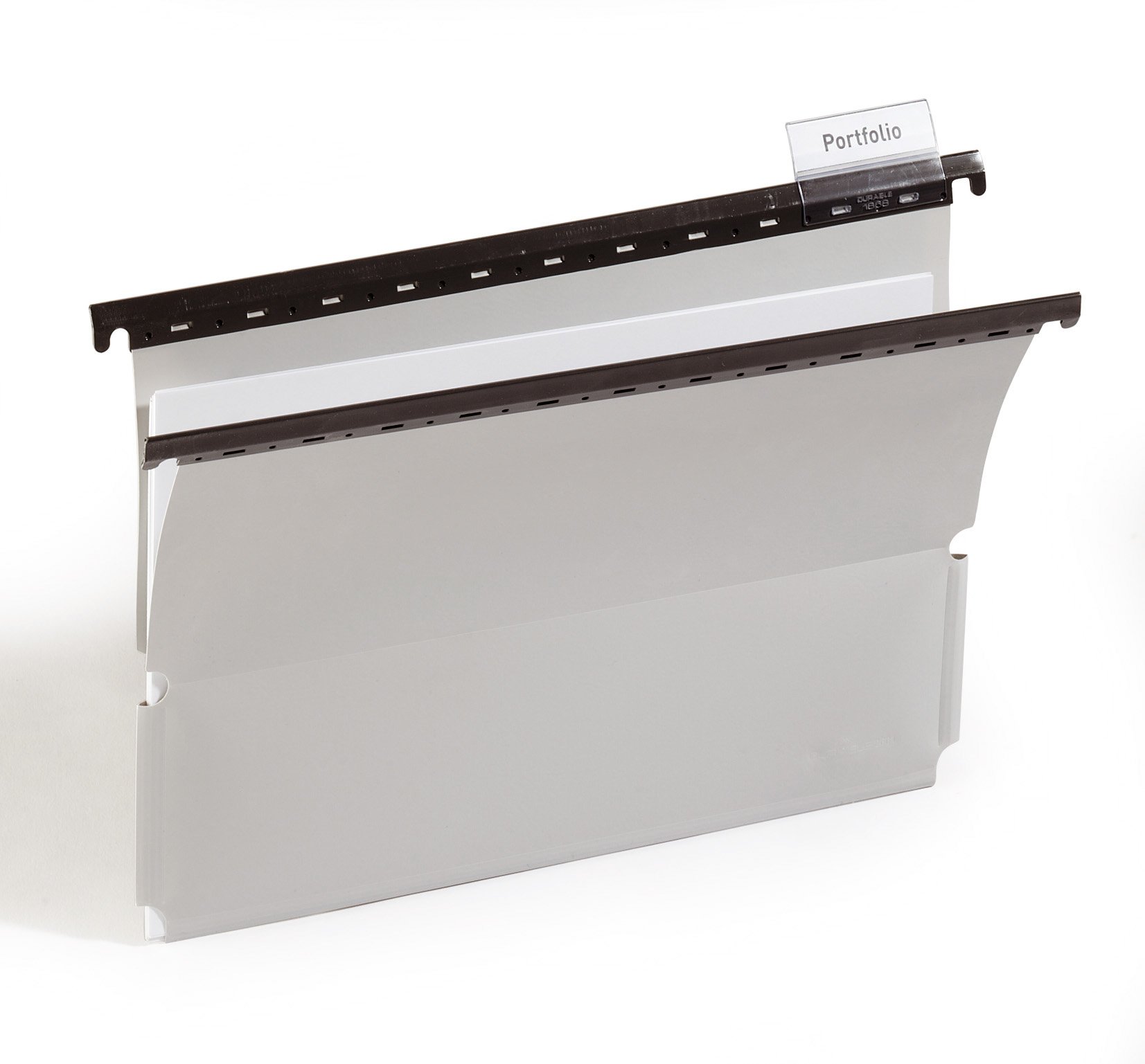 Durable Duraplus de Luxe Hängemappen aus PVC, Grau, 25 Stück