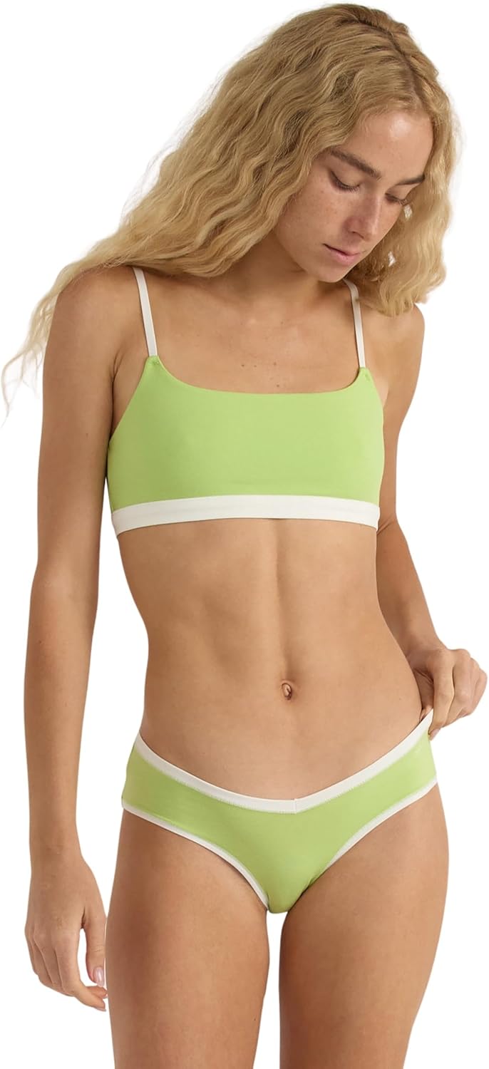 Organic Basics Women's Flex Scoop-Neck Cotton Bralette - Image 2