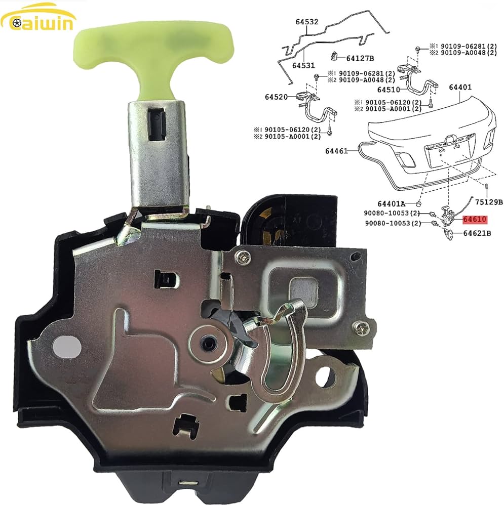 車用トランクゲートラッチアクチュエ 車のトランクラッチパワーテール
