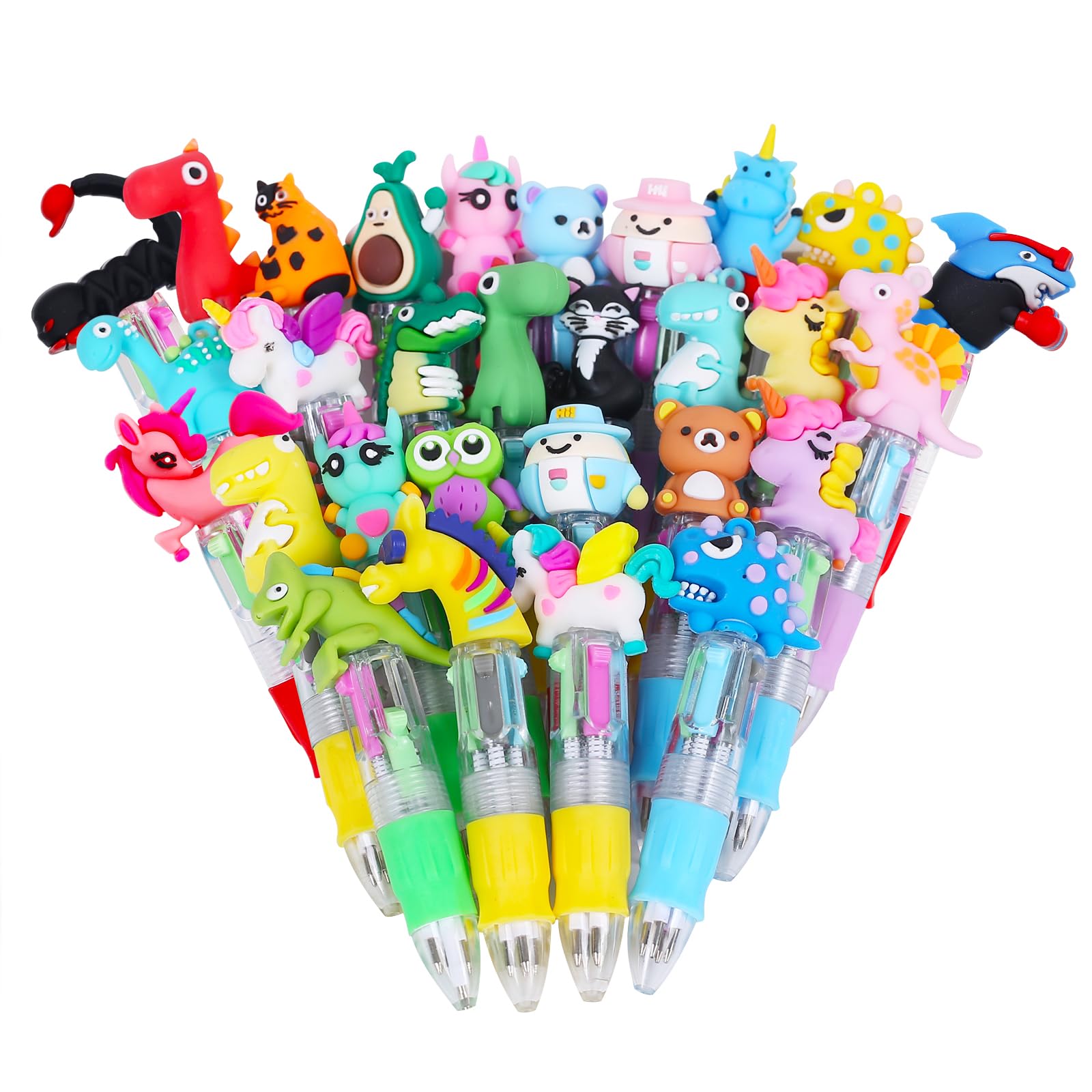 30 pezzi Penne Regalini Fine Festa Compleanno Penne Multicolore Bambini Gadget Compleanno Bambini Penne Gel Colorate Penne a Sfera (30)