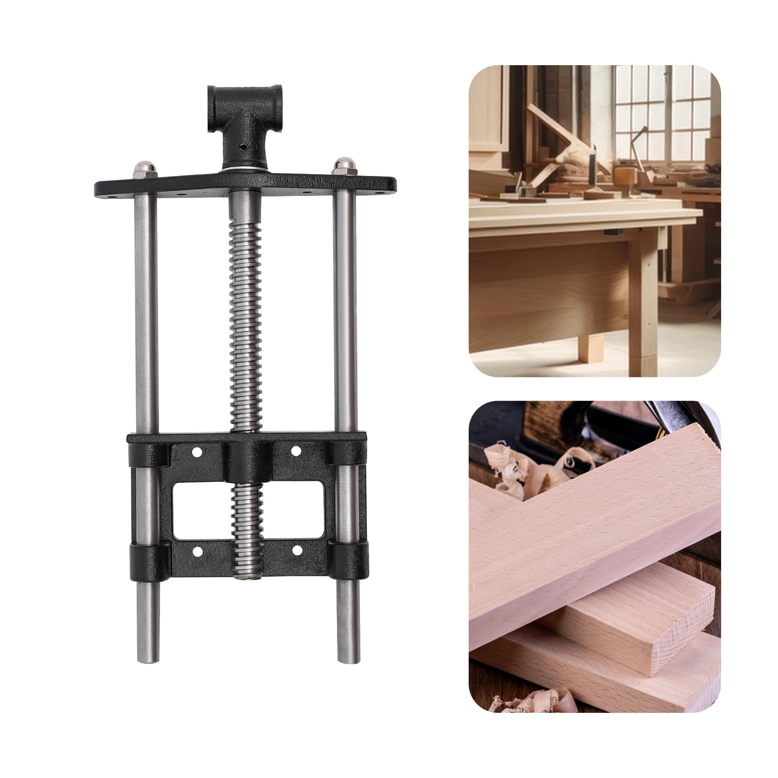 Morsa per legno, 180 mm, pinza per legno ad alte prestazioni, set di hardware con chiave per pialla, legno, pialla, tronchi, legno
