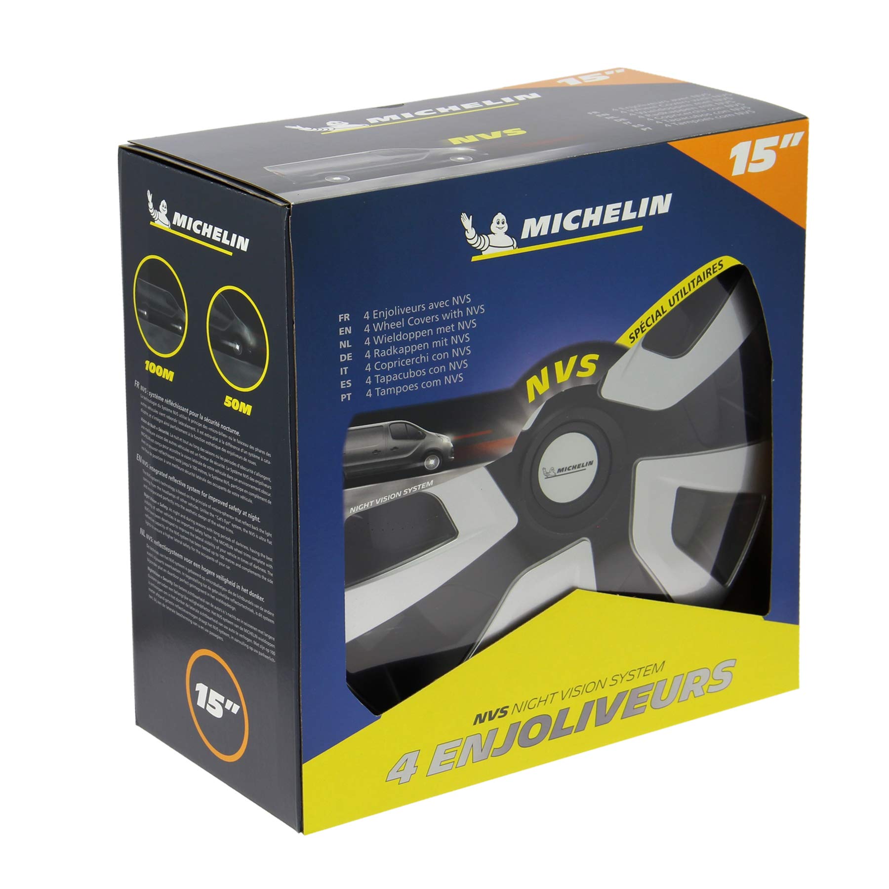 MICHELIN 009134 4 copricerchi 15" NVS per furgoni, SUV e camper