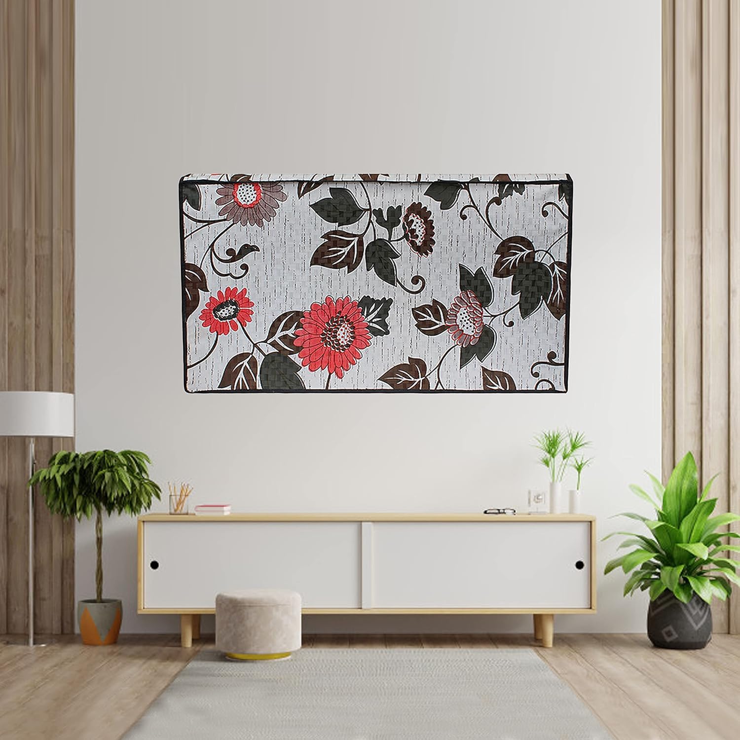 32 inches LED/ LCD /Smart TV Cover |Comes with Transparent Polythene Layer for Clear View and Dust Free | Polyvinyl Chloride Printed Waterproof and Oil-proof Fabric | Used for All Brand TV (32 inches)