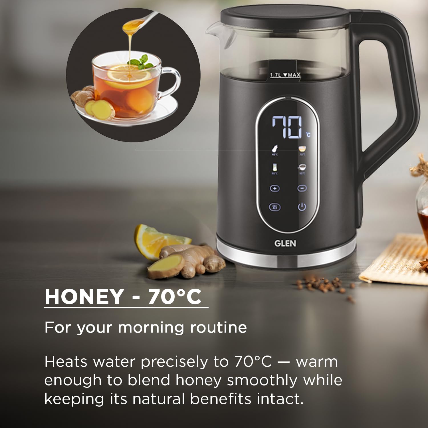 Glen Electric Kettle - Digital Touch Control -5