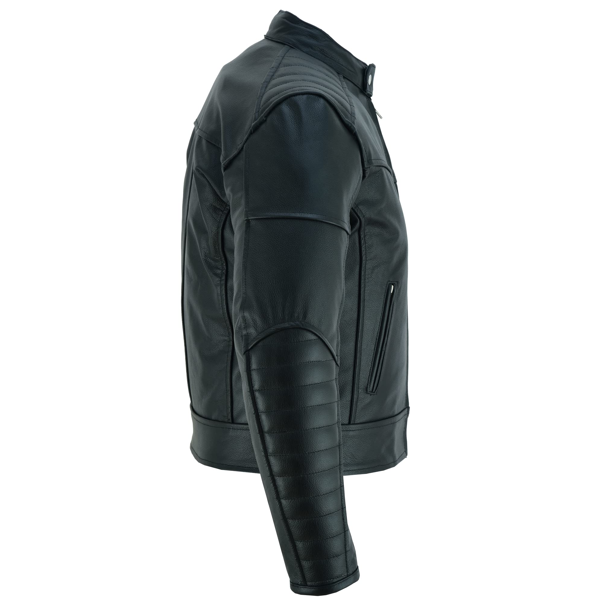 PROANTI Skórzana kurtka motocyklowa, elegancka kurtka motocyklowa, Chopper