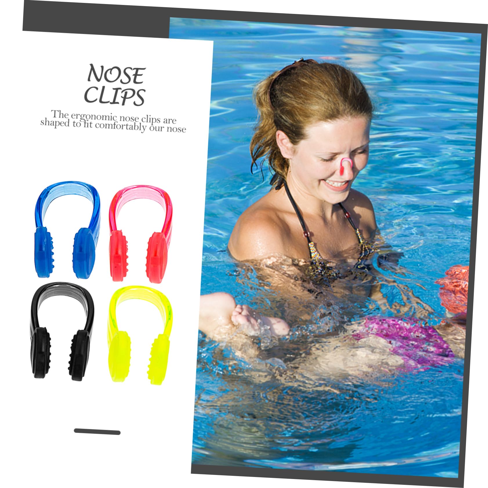 SUPVOX Clip para La Nariz para Natación Tapón para La Nariz Clip para La Nariz De Secador para Natación Gafas Clips para La Nariz Portátiles A Prueba De Agua Accesorio