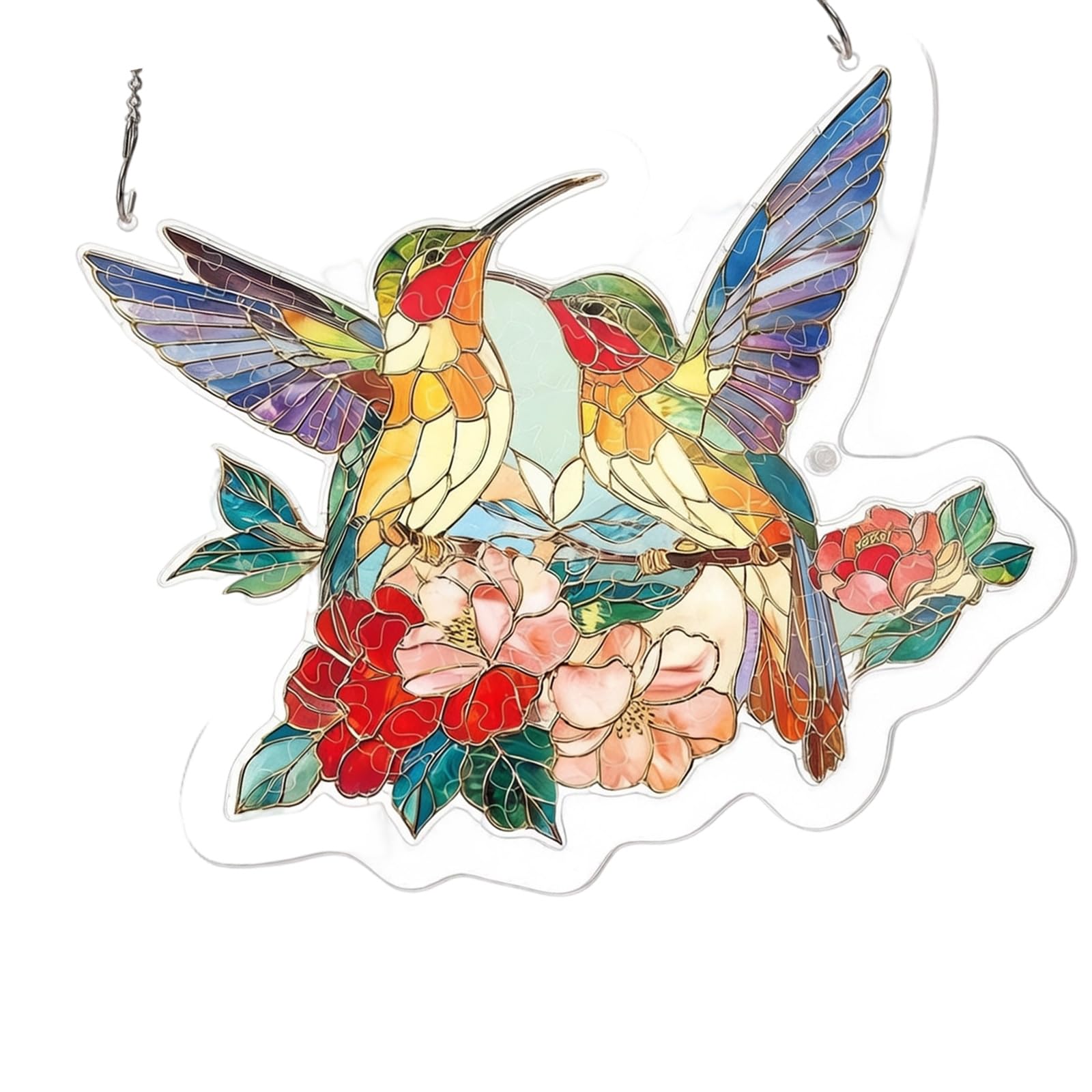 Jigsaws Puzzle Suncatchers Acrylic Window Decors Birthday Women Stained Glass Window Hanging Decors Acrylic Jigsaws Puzzle