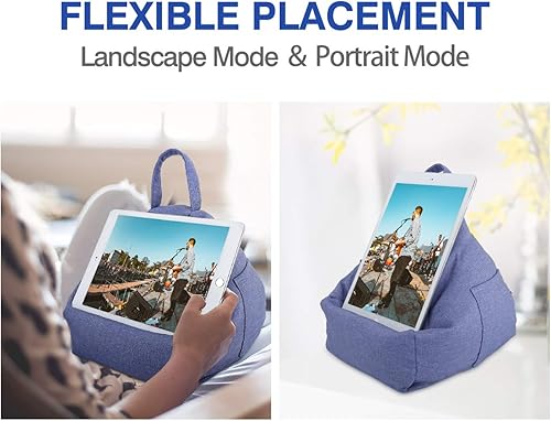 Miniatura 4 de MoKo Soporte de almohada para tablet, almohada de regazo para cama, sofá, soporte de cojín suave, regalo de Navidad para teléfonos tabletas de hasta
