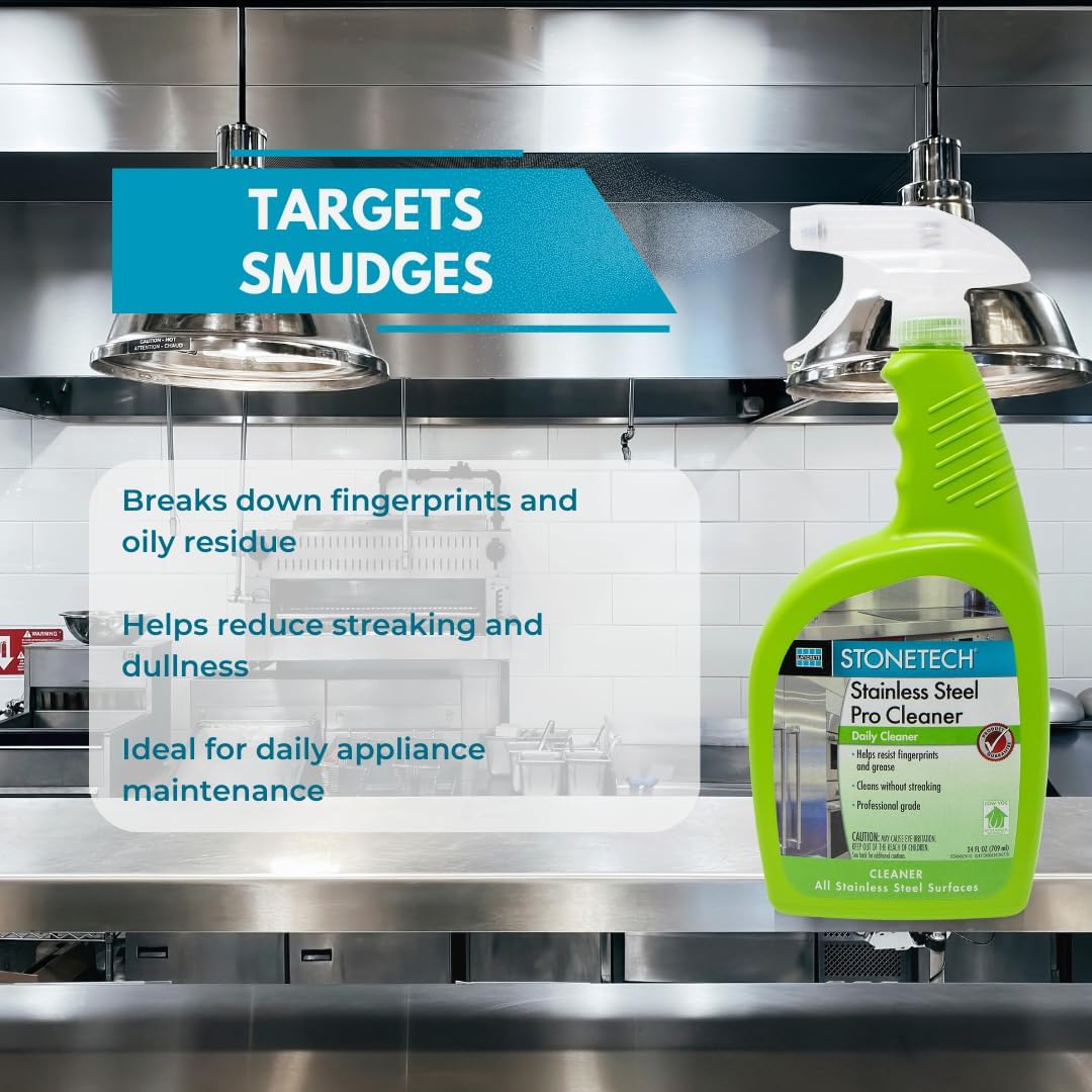 StoneTech® Stainless Steel Pro Cleaner, 24-Ounce (709mL), Spray Bottle
