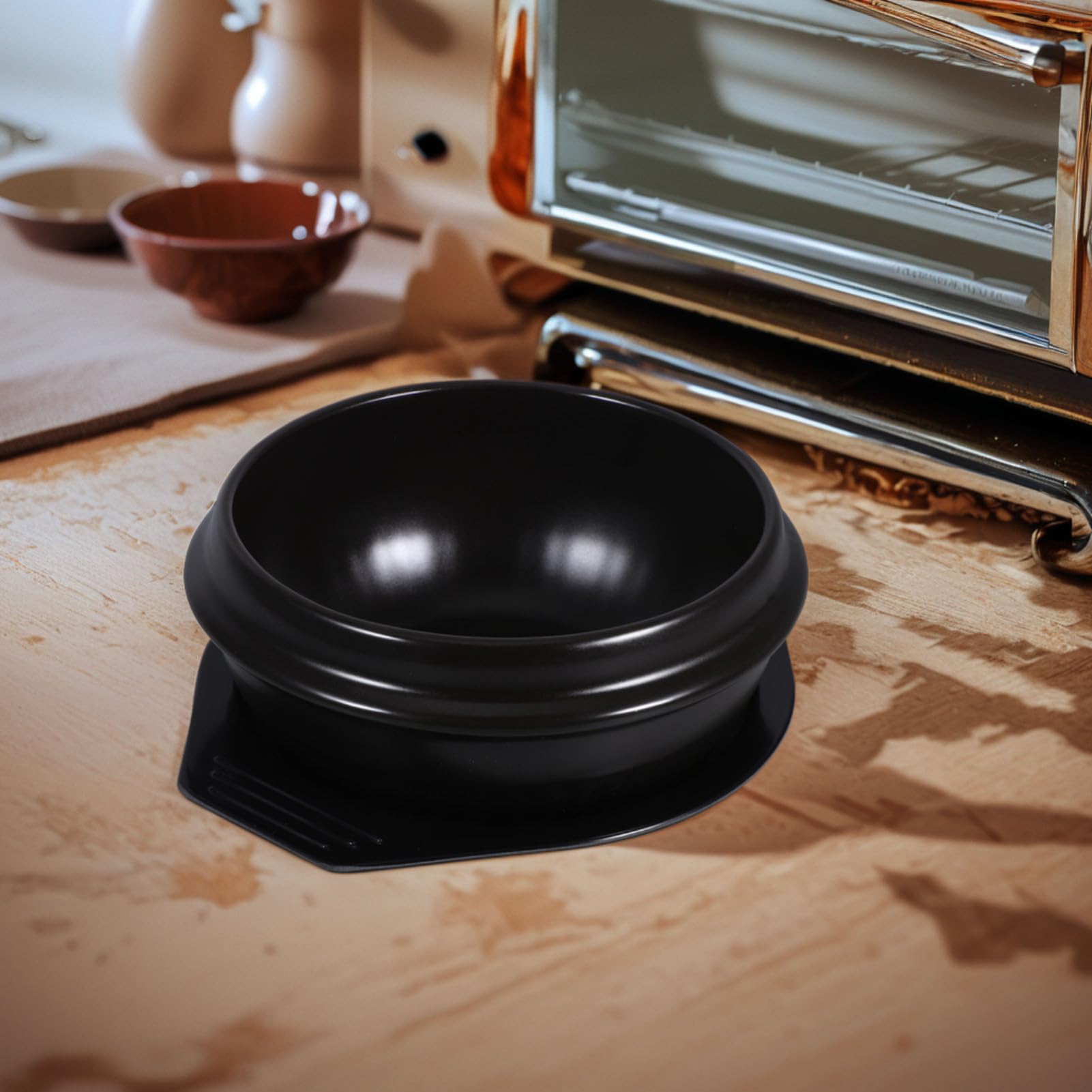 Koreanische Keramikschüssel Zum Kochen Von Suppen Topf Zum Kochen Gasherd Vintage-küchenbedarf Mit Tablett Für Bibimbap Und Große Mahlzeiten