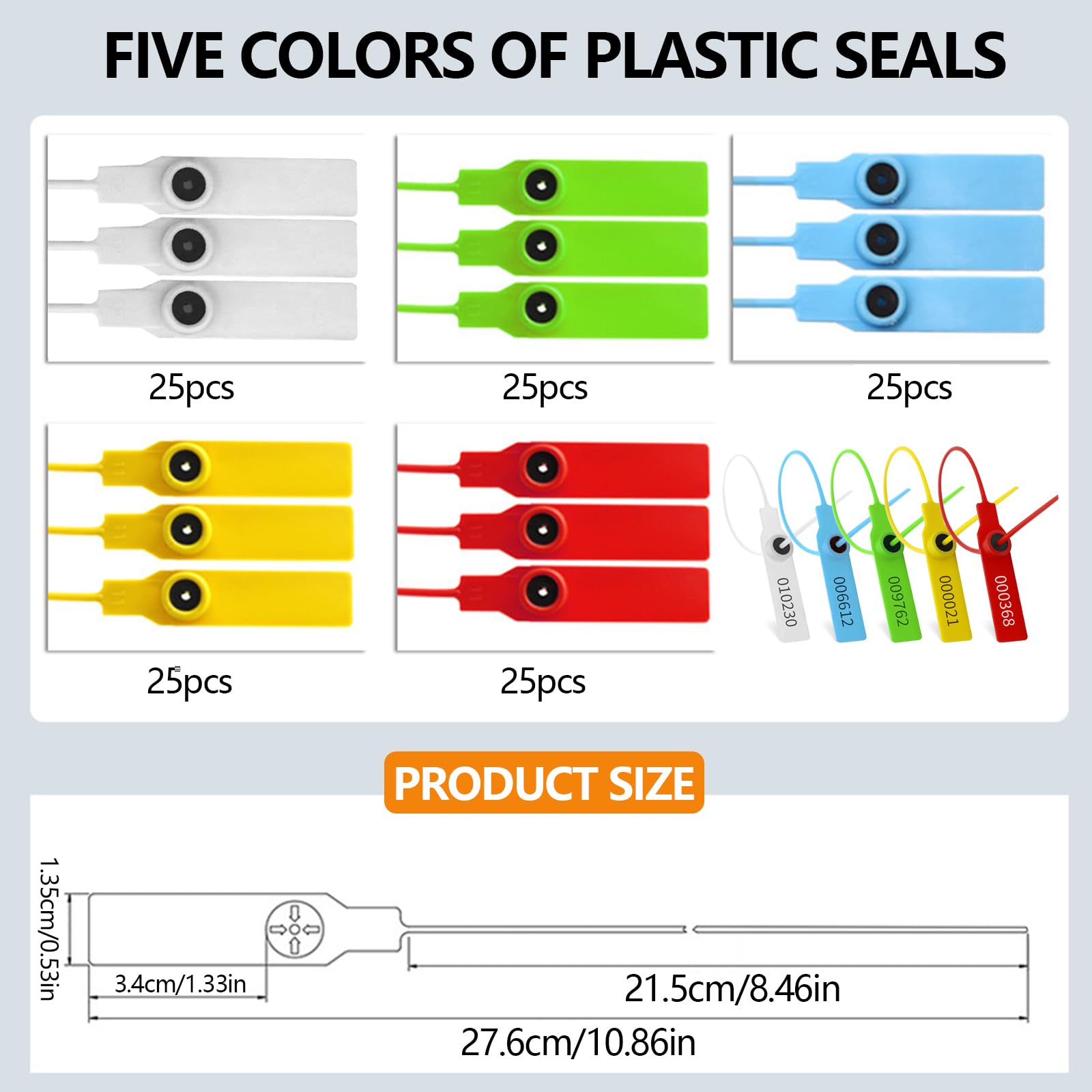Lot de 120 plombs de sécurité en plastique pour chaussures, vêtements, étiquettes, vêtements, chaussures