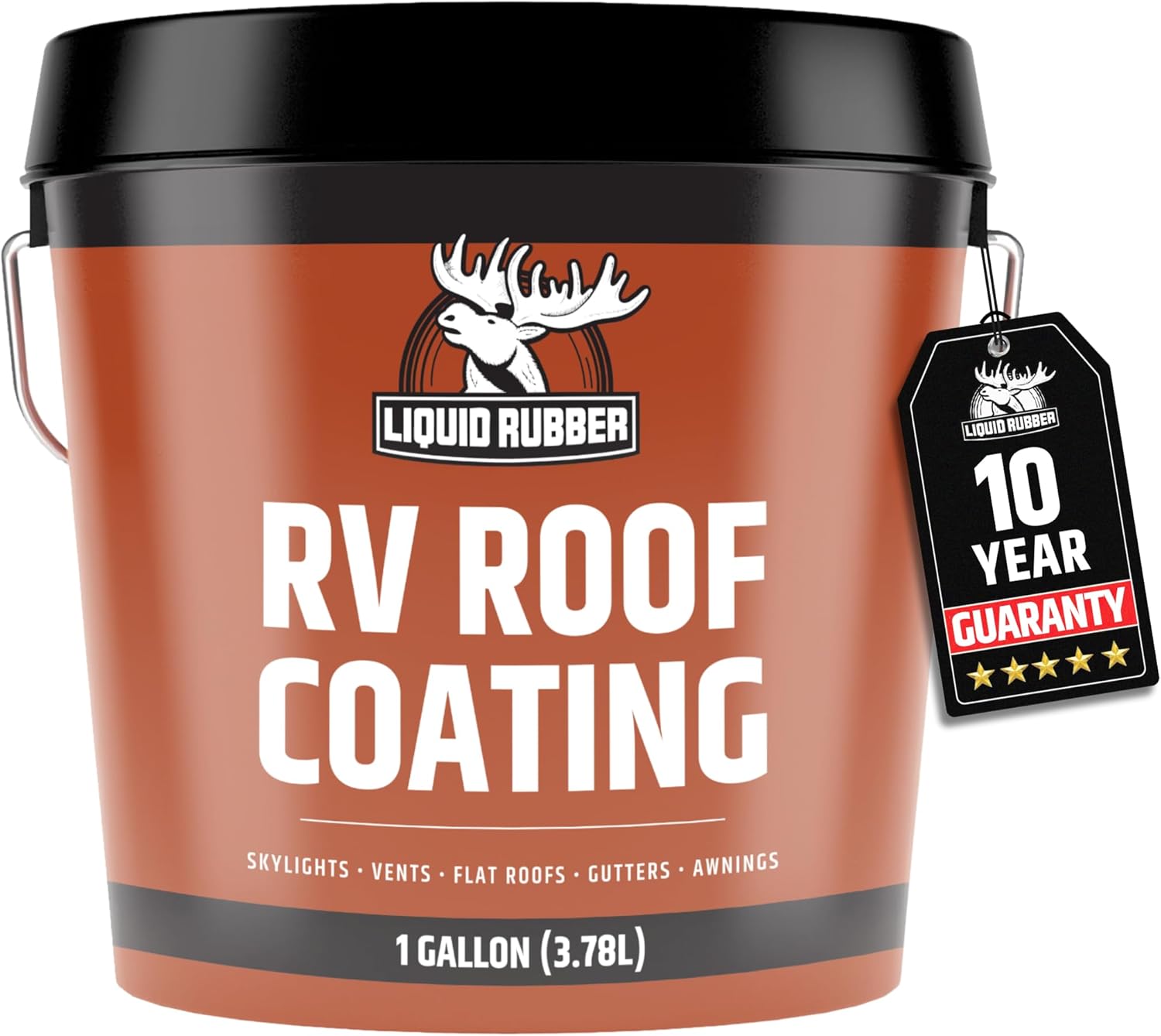 Liquid Rubber RV Roof Sealant- Professional-Grade Solar Reflective Flexible Waterproof Membrane Coating for EPDM