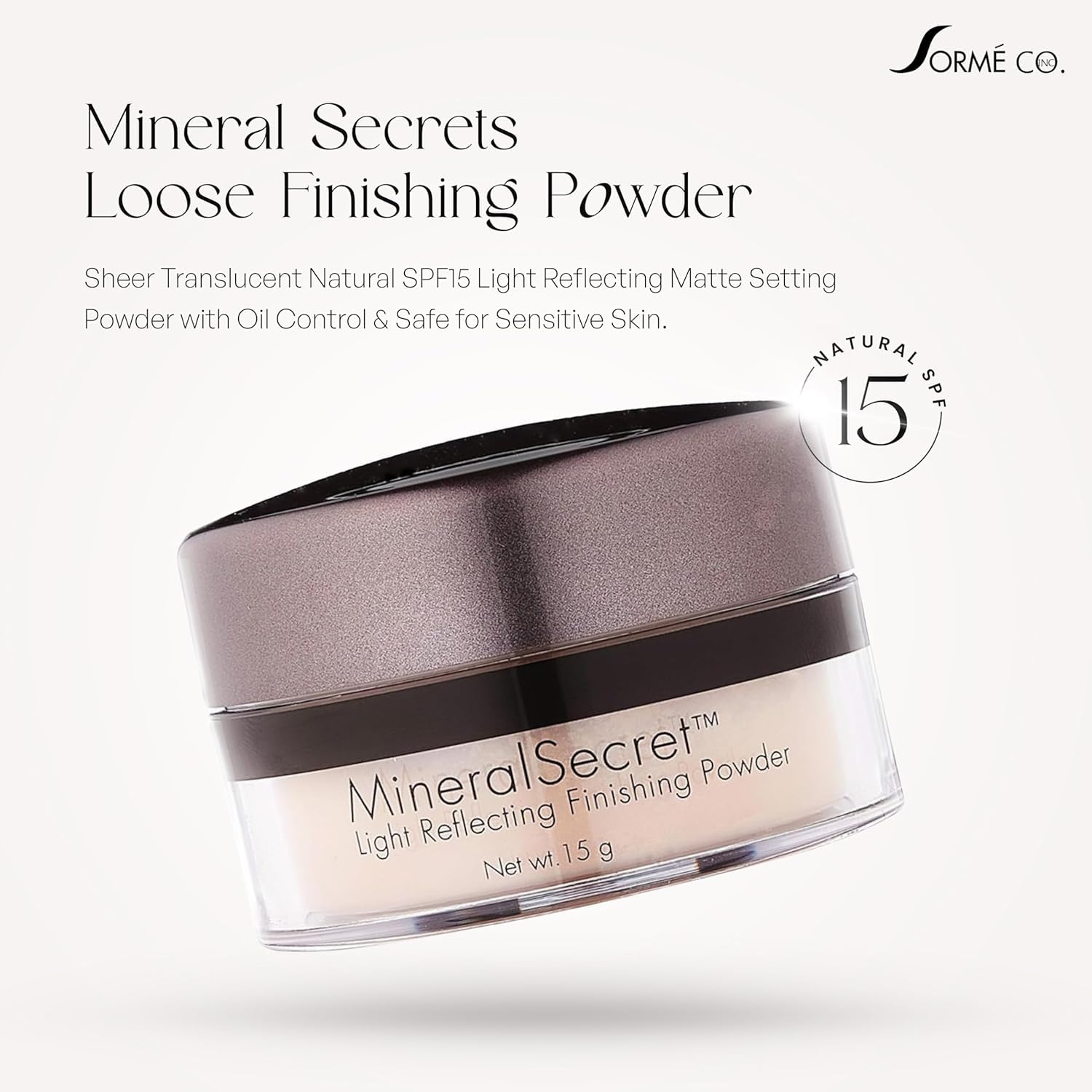 Mineral Secrets Loose Finishing Powder - 422 Medium Sorme Cosmetics for Women 0.53 oz Powder