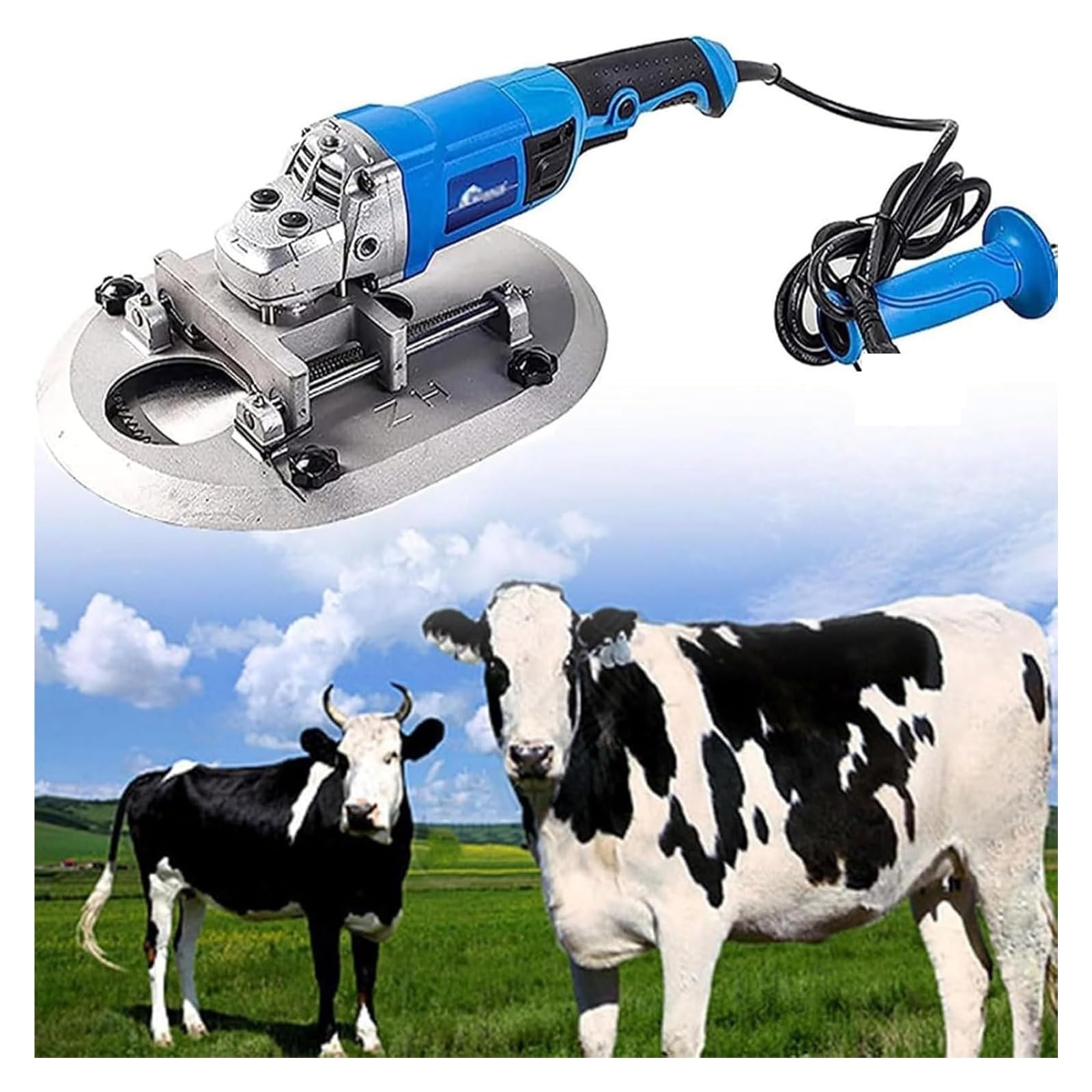Dehorner Elettrico per bovini di Grossa Taglia da 1900 W e 8800 Prm, 220 V, Elettrico, Senza spargimento di Sangue e indolore, Taglia-Corna per bovini e Ovini