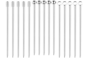 Stainless steel martini picks set