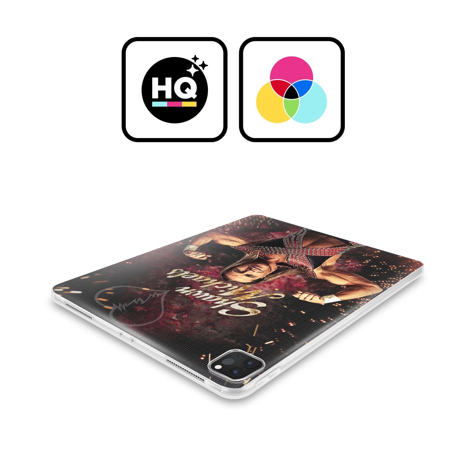 Head Case Designs Officially Licensed WWE LED Image Shawn Michaels Soft Gel Case Compatible with Samsung Galaxy Tab S8 Plus