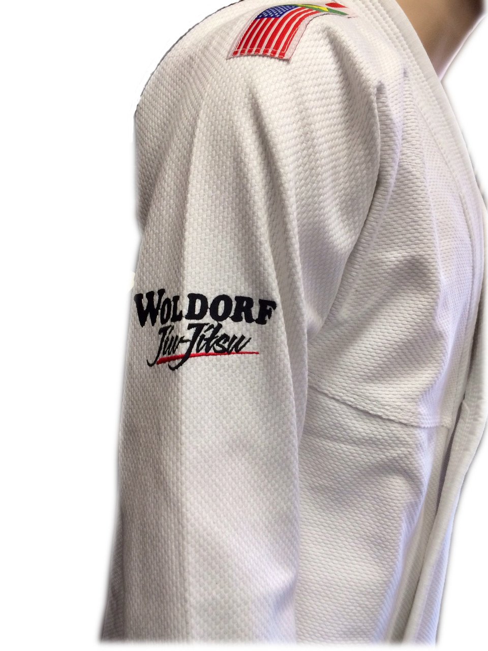 Woldord USA BJJ Uniforms White Kickboxing Competition, Martial Arts, Fighting Uniform, Training Uniforms, Pre-Shrunk, Light Weight Uniforms Soft Fabric