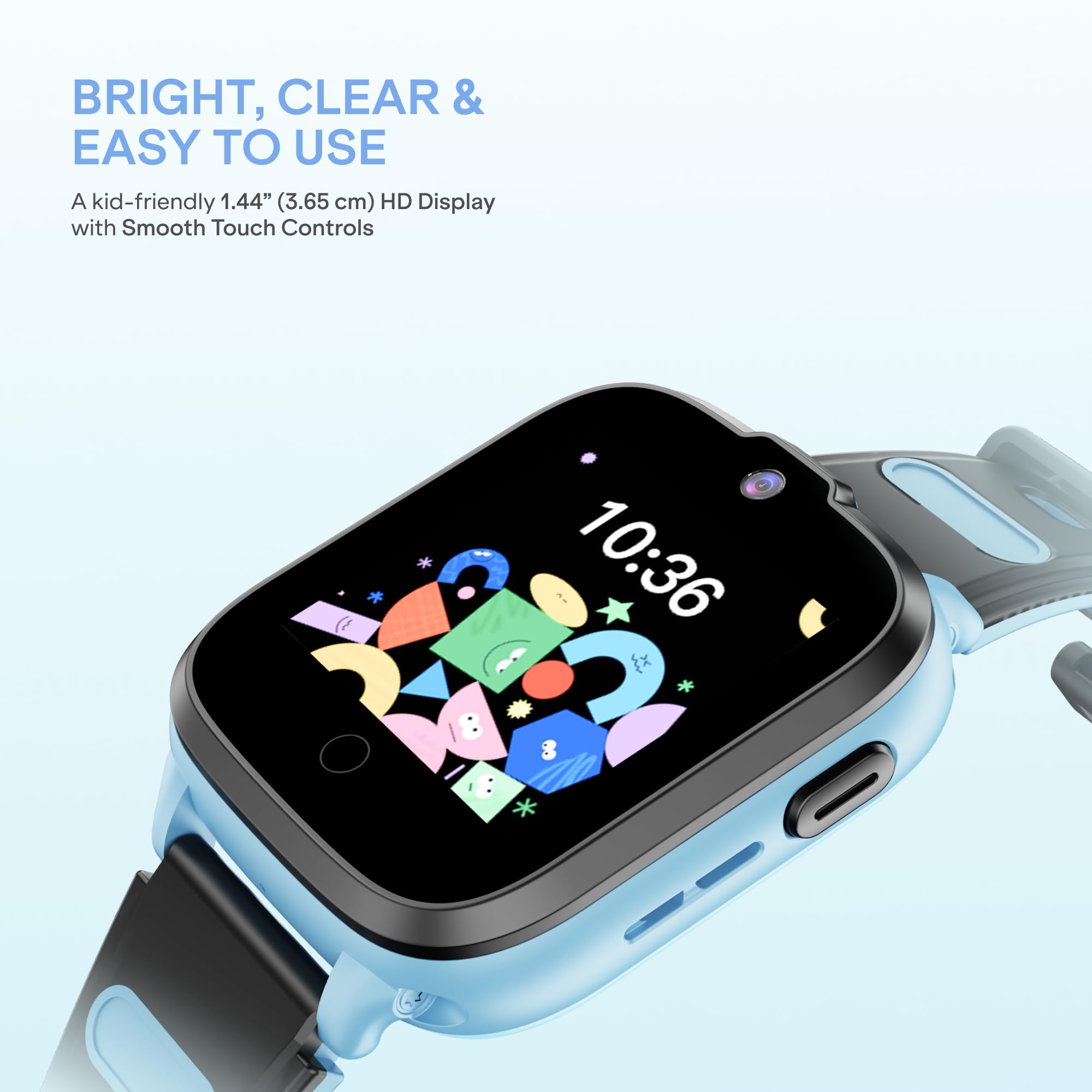 boAt Sailor Nav Kids Smartwatch with 2-Way Video & Voice Calling, Real Time Location Monitoring via Maps, Geofencing, 4G SIM Compatible, Parental Control, SOS, Smartwatch for Boys (Sky Blue) — Amazon image 9