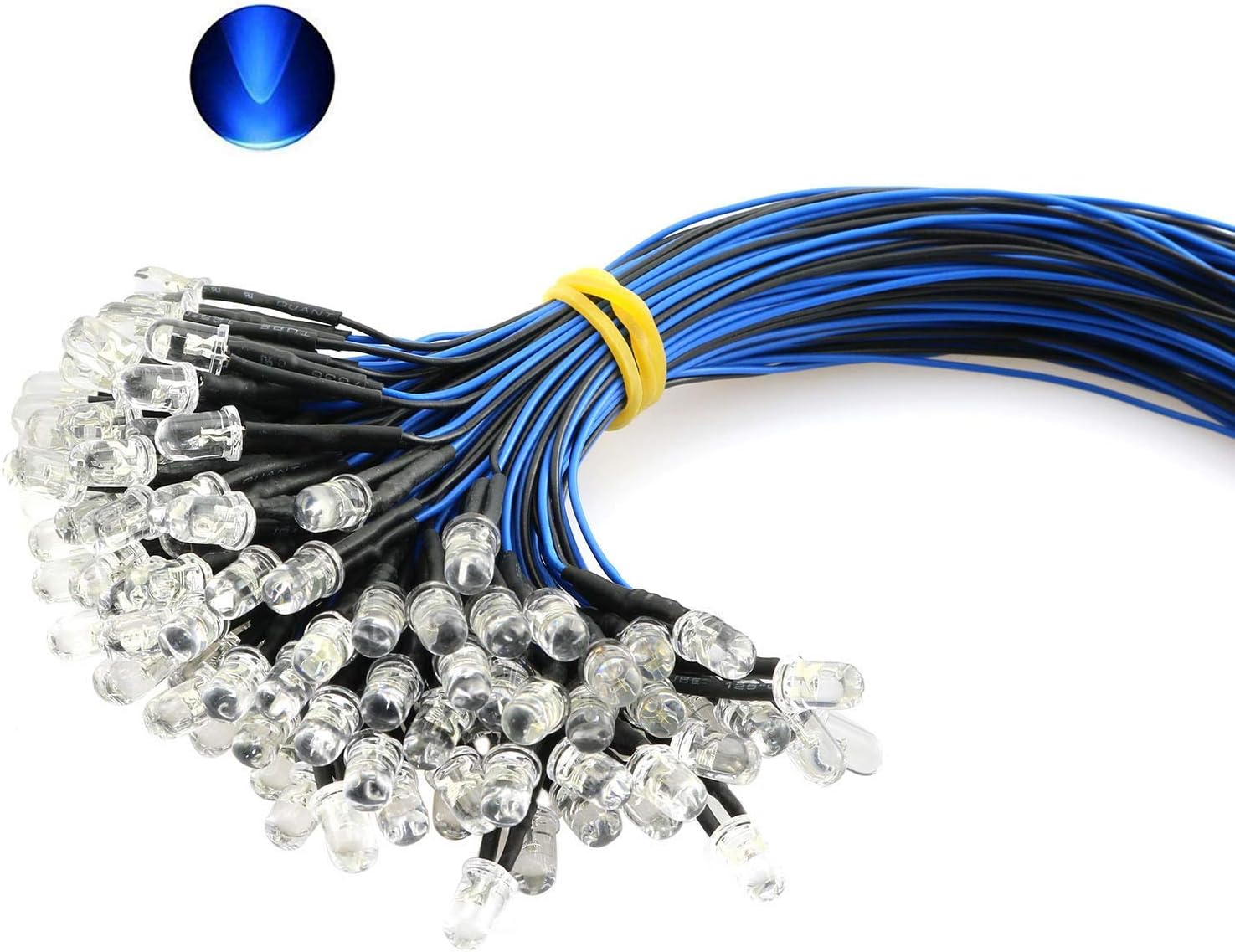 50 Pz DIODI LED BIANCHI WHITE SUPERBRIGHT 20000mcd - Foto 6