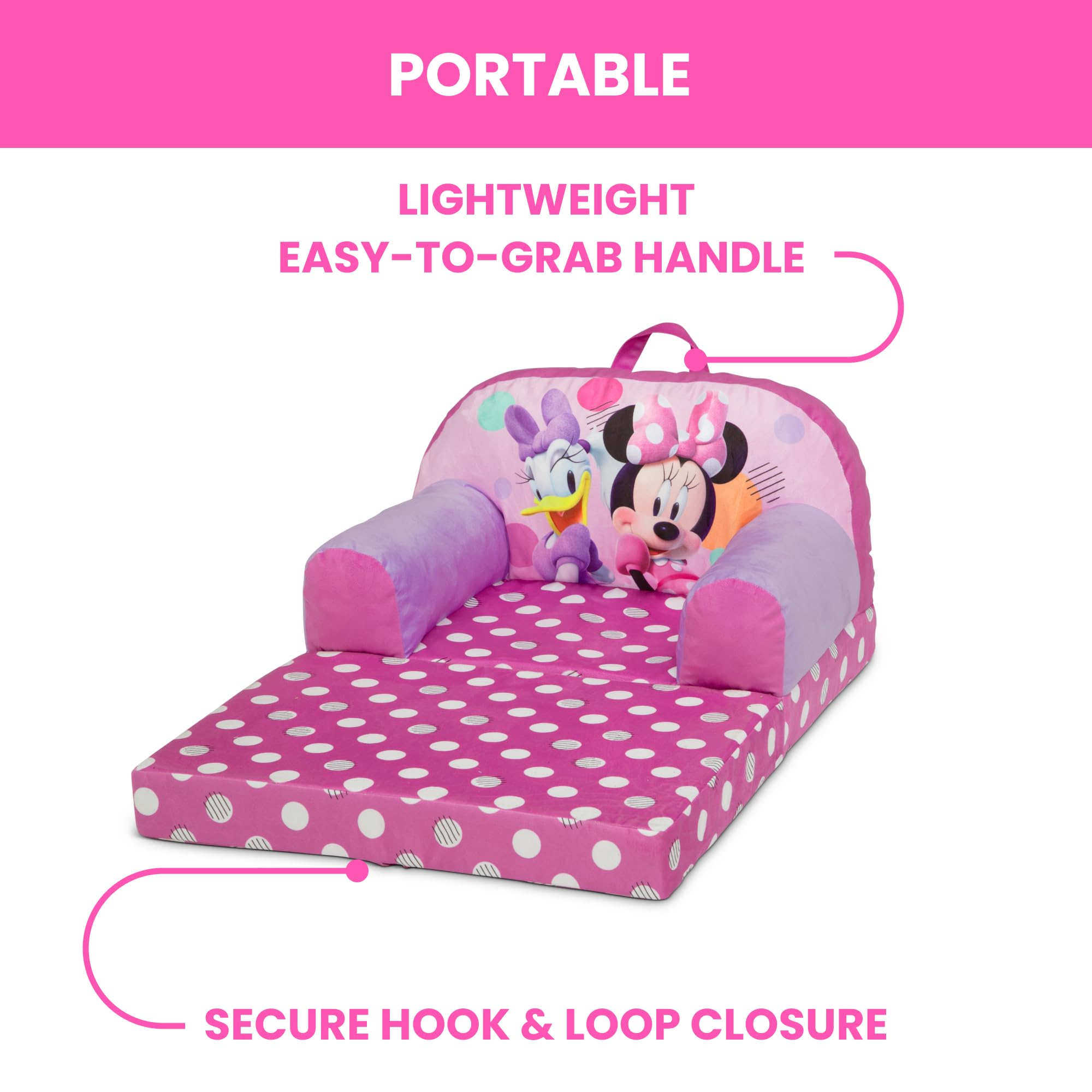 Minnie Mouse Flip-Out Chair - Converts to Sleeper! -8
